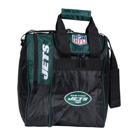 nfl jets single bowling ball tote