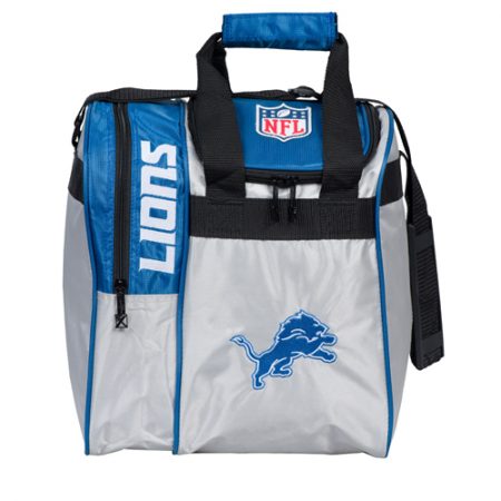 nfl lions single bowling ball tote