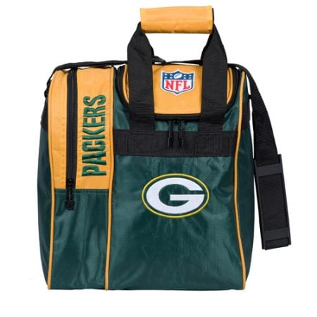 nfl packers single bowling ball tote