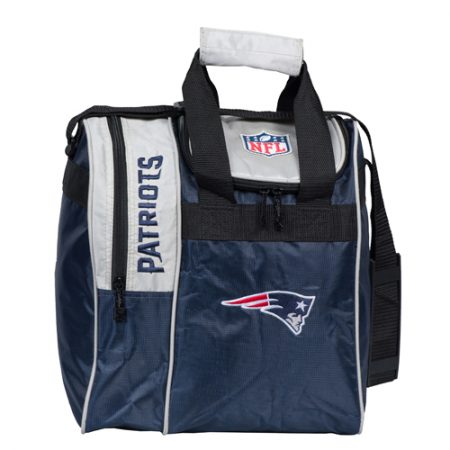 nfl patriots single bowling ball tote