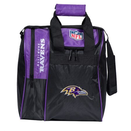 nfl ravens single bowling ball tote