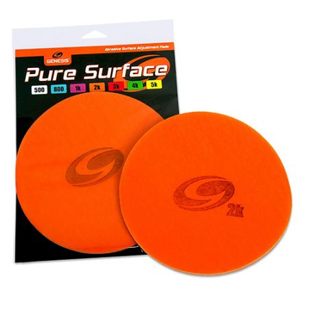 genesis pure surface 2000 grit orange sanding pad for bowling balls