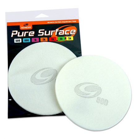 genesis pure surface 500 grit white sanding pad for bowling balls