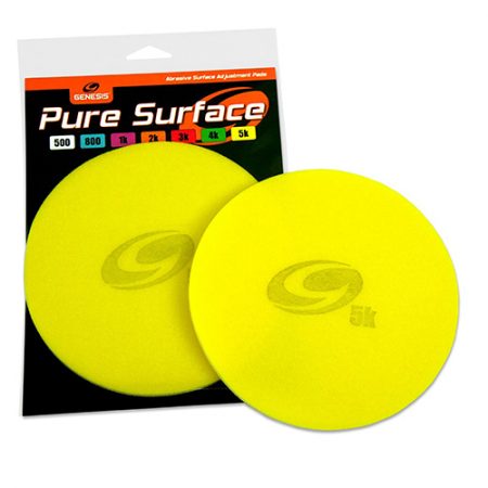 genesis pure surface yellow 5000 grit sanding pad for bowling balls