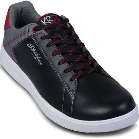 KR Strikeforce Atlas Black/Grey/Red Men's Bowling Shoes - Image 2
