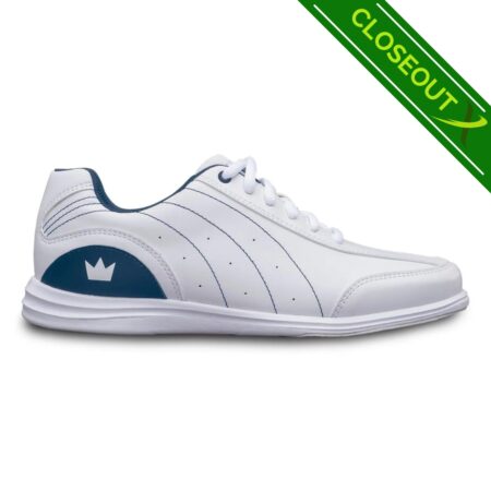Brunswick Mystic White/Navy Wide Width Women's Bowling Shoes