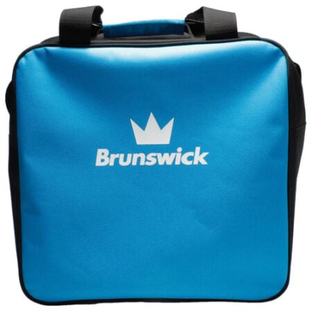 brunswick tzone single 1 ball bowling tote blue wave