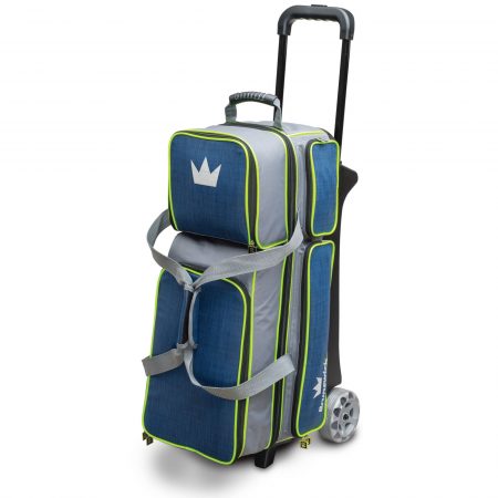 Brunswick Crown Deluxe Triple Roller Navy/Lime