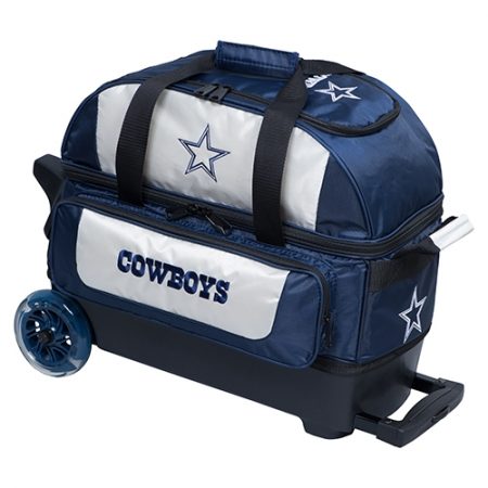 dallas cowboys nfl double roller bowling bag