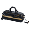 hammer force slim triple tote black gold