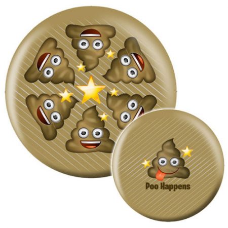 Poo Happens Emoji Bowling Ball - Image 3