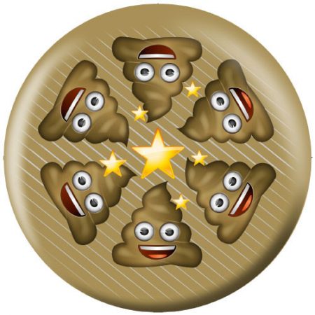 Poo Happens Emoji Bowling Ball - Image 2