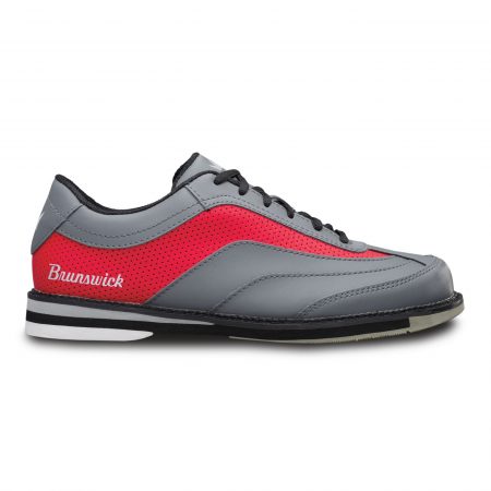Brunswick Rampage Grey/Red Men's Right Handed Bowling Shoes