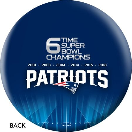 New England Patriots 6-Time Super Bowl Champions Bowling Ball