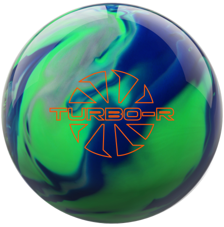 Ebonite Turbo/R Blue/Green/Silver Bowling Ball