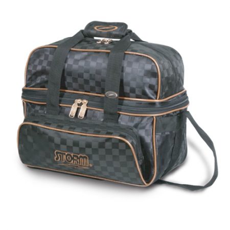 storm deluxe double tote black gold