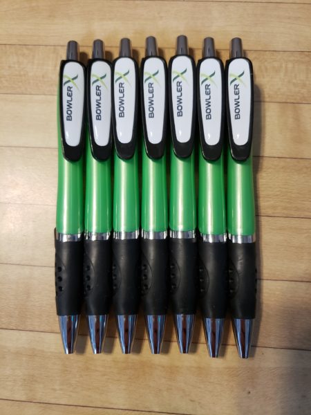 BowlerX Logo Pens Green Black