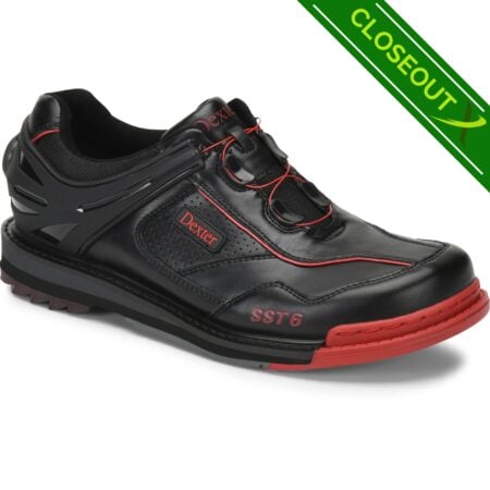 Dexter SST 6 Hybrid BOA Men's Left Handed Bowling Shoes Black/Red