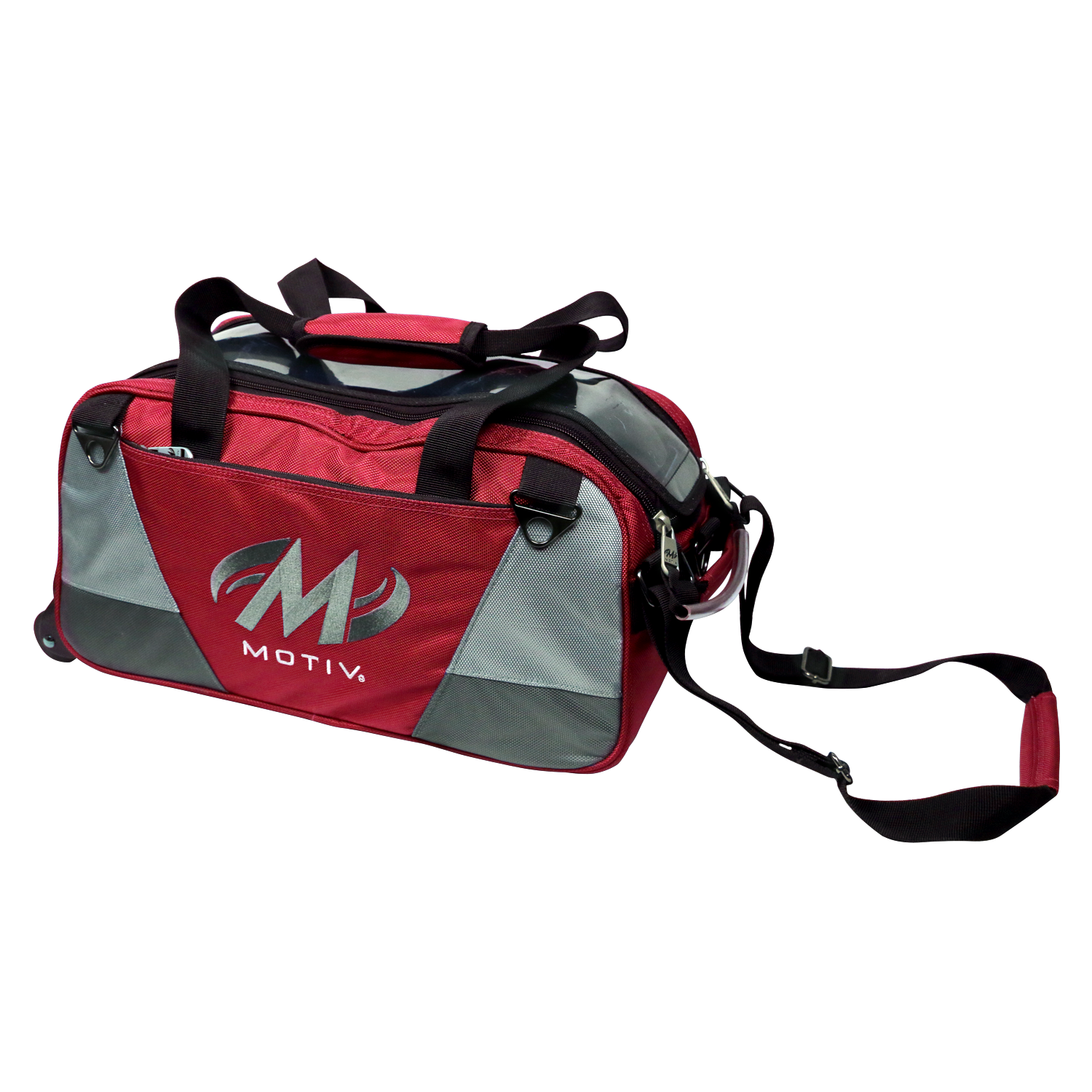 Motiv Ballistix Double Tote Roller Bowling Bag - Red