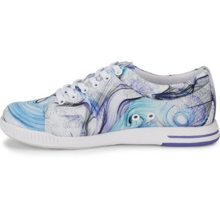 Storm Meadow White/Purple Women's Bowling Shoes - Image 3