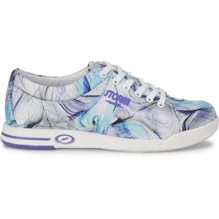 Storm Meadow White/Purple Women's Bowling Shoes - Image 5