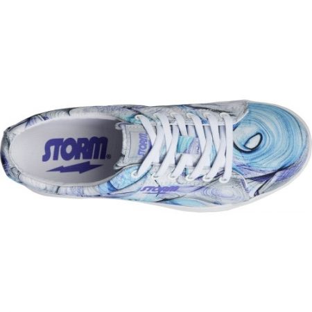 Storm Meadow White/Purple Women's Bowling Shoes - Image 7