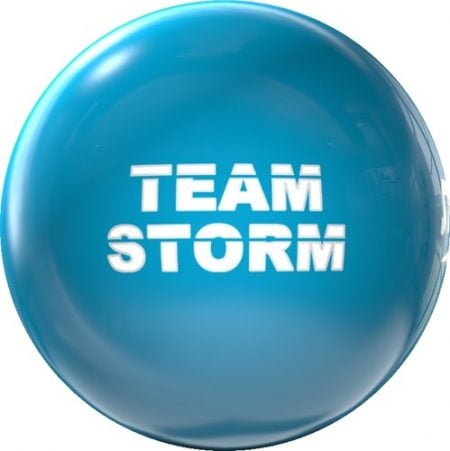 clear storm electric blue bowling ball