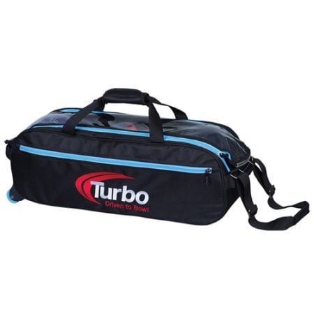 turbo pursuit blue triple tote