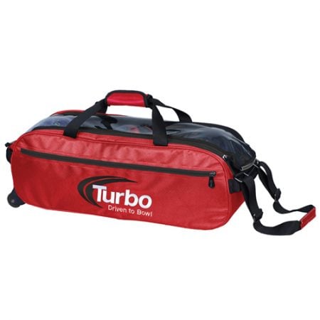 turbo pursuit red triple tote