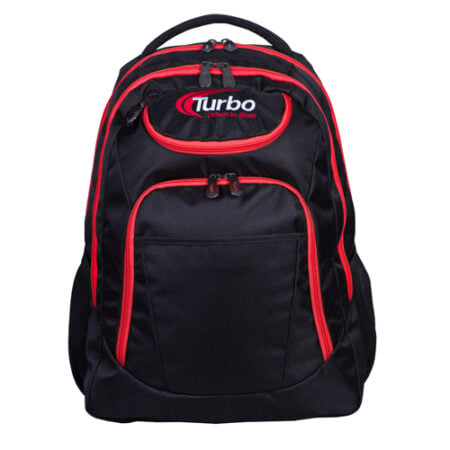 turbo shuttle black red bowling backpack