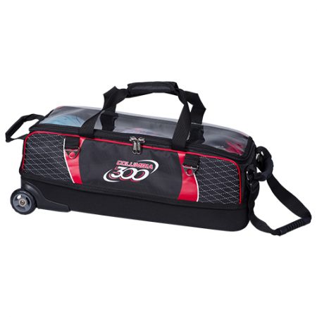 team columbia triple tote black red