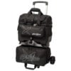 kr strikeforce hybrid x 4-ball black roller bowling bag