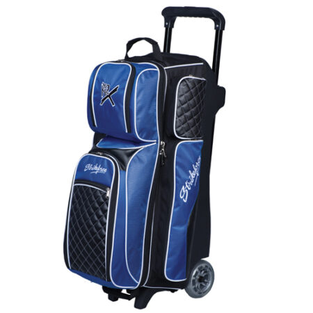 kr strikeforce royal flush black blue 3 ball bowling bag