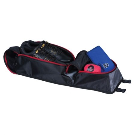 Ebonite Players Slim Triple Tote with Shoe Pouch Black/Red - Image 3