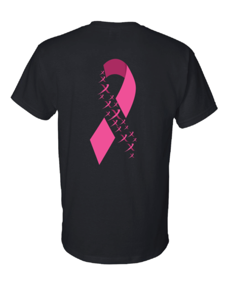 BowlerX Breast cancer pink ribbon black bowling shirt