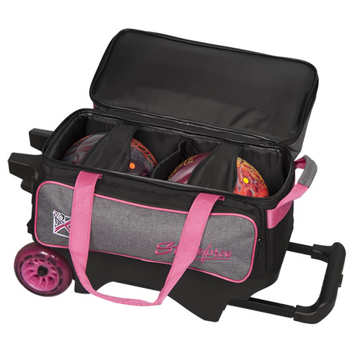 Aleemin Double Roller Bowling Bag with Shoes Compartment, Large Capacity  Bowling Ball Bag with Multi…See more Aleemin Double Roller Bowling Bag with