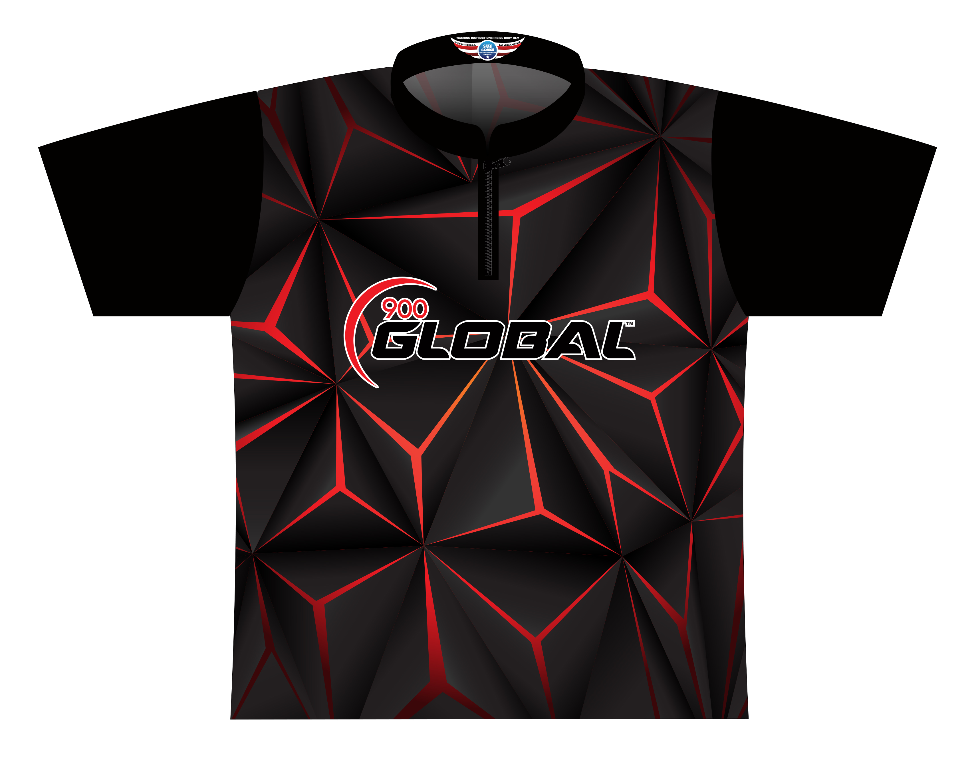 High 5 Gear Radical Dye-Sublimated Bowling Jersey New Crew Collar 