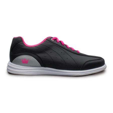 brunswick mystic black pink womens bowling shoe