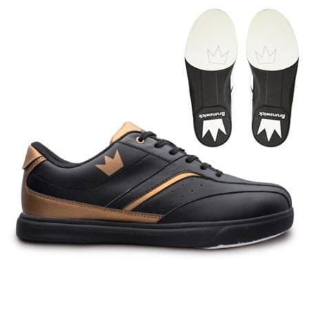 brunswick vapor black copper mens bowling shoes