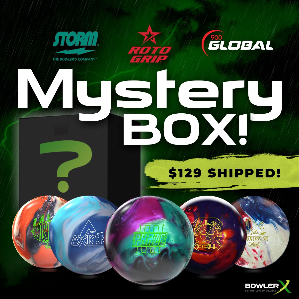 BowlerX Storm/Roto/Global Mystery Ball Box FREE SHIPPING