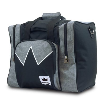 brunswick edge single tote black grey