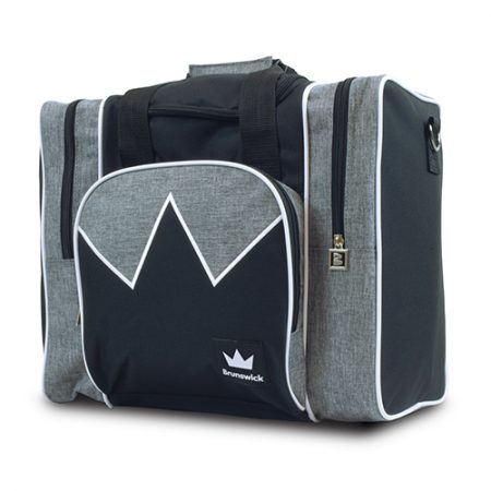 brunswick edge single tote black white