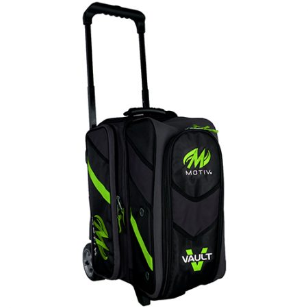 motiv vault black grey lime double roller bag