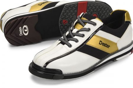 Dexter SST 8 Pro White/Black/Gold Men's Bowling Shoes - Image 5
