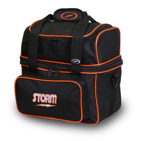 storm flip single tote black orange