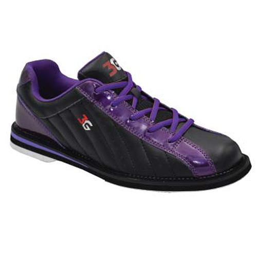 3G Kicks Unisex Bowling Shoes Black/Purple FREE SHIPPING