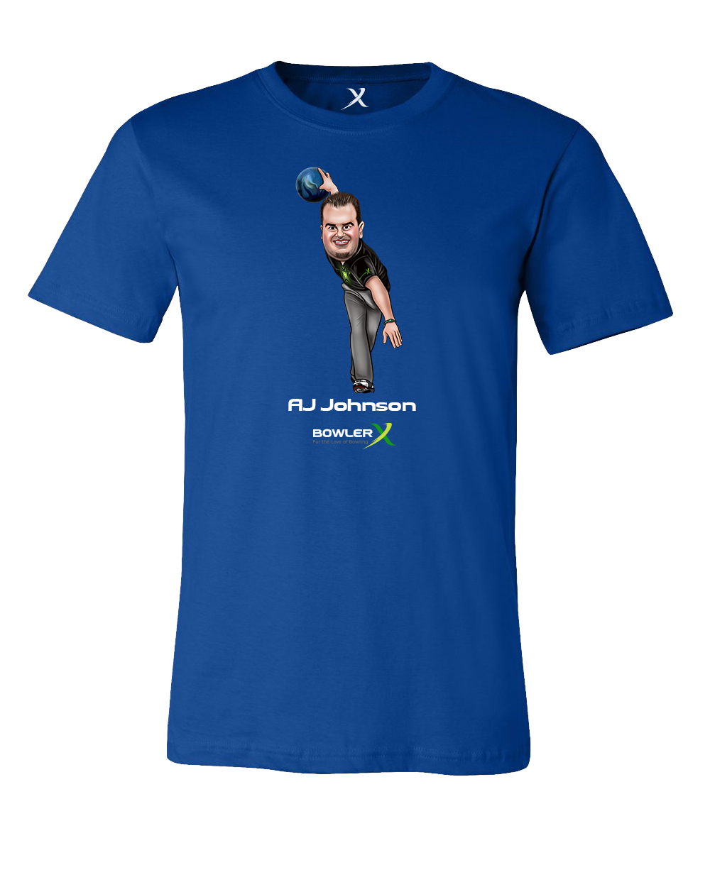 AJ Johnson PBA Caricature Bowling Shirt BowlerX