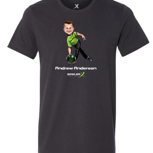 andrew anderson caricature bowling shirt pba teamfish bowlerx studfish