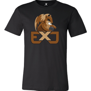 ej tackett exj squirrel logo bowling shirt