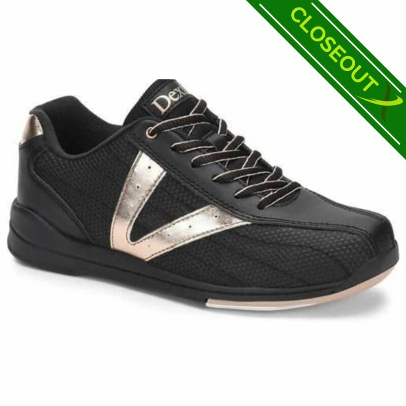 Dexter Vicky Black/Rose Gold Women's Bowling Shoes